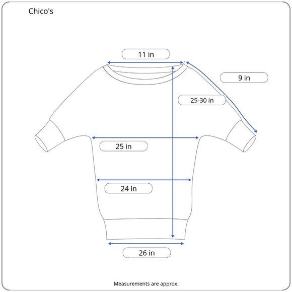 Chicos Womens Stamped Medallions Silvia Top Gold Foil Dolman Sleeve Approx XXL - Picture 3 of 12